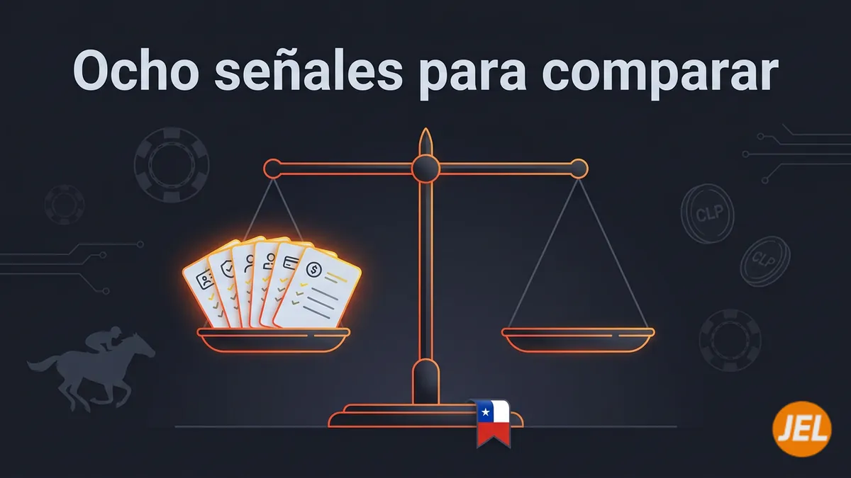 Balanza con ocho señales verificables para comparar cualquier plataforma de apuestas