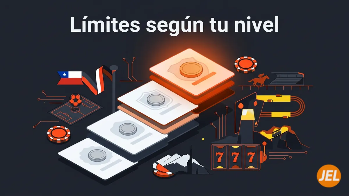 Límites de retiro por nivel VIP en JuegaEnLinea Chile: tarjetas comparativas en escalera